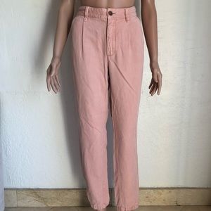 Anthropologie Blush Pink Scout Casual Pants Slim Pleated Pants Women’s Size 27